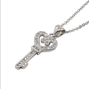 Love key necklace