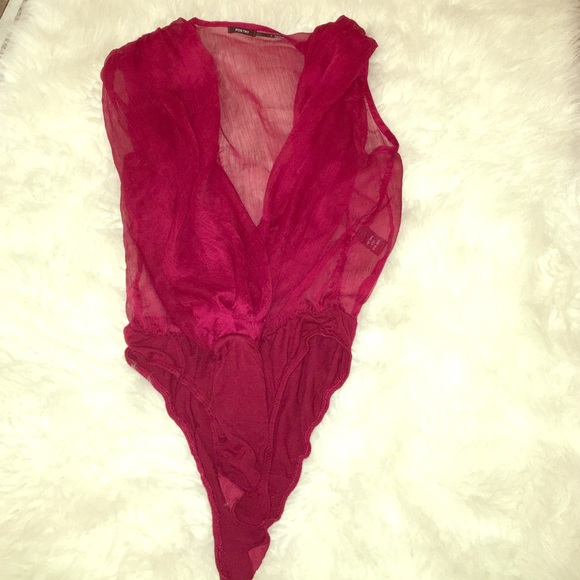 Red sheer onesie