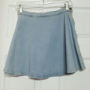 American Apparel Denim Skater Skirt