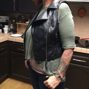 Harley pleather vest