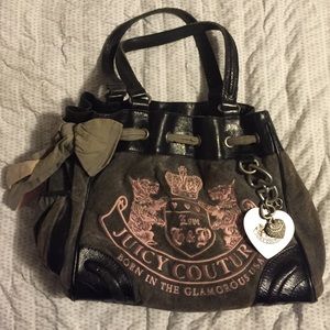 Grey juicy couture purse
