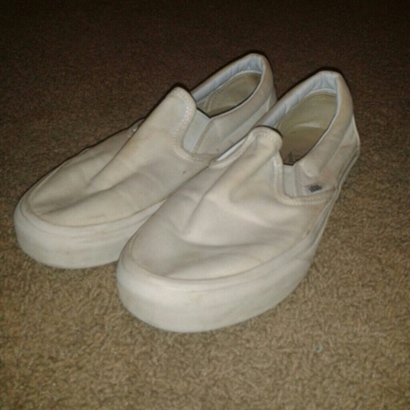 White Slip-On vans