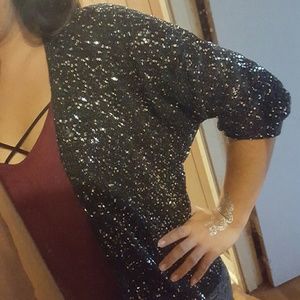 🎀HP🎀 Black Sequin Cardigan