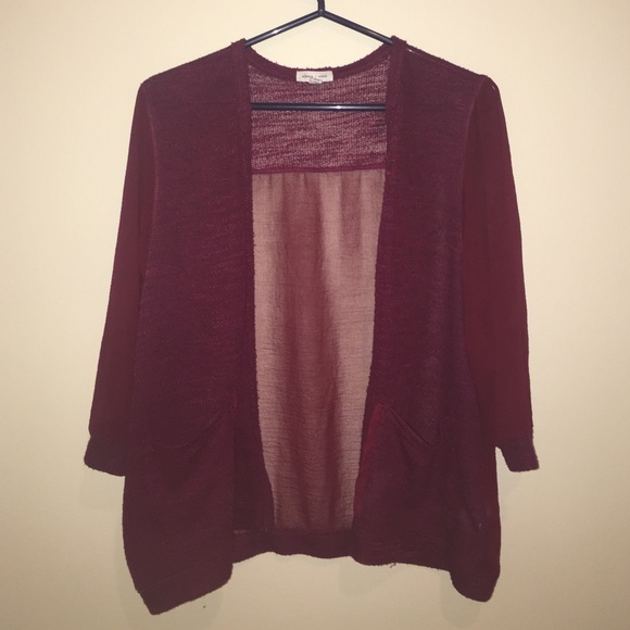 Maroon Cardigan from Urban Outfitters