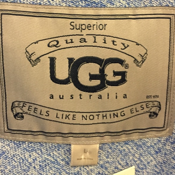 Ugg Australia blue/white robe - Picture 2 of 4