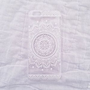 iPhone 6 clear mandala case