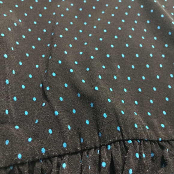 Navy and Blue Polka Skater Dress - Picture 2 of 3