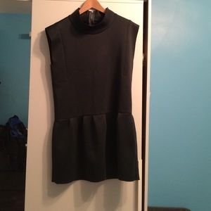 A forest green dress