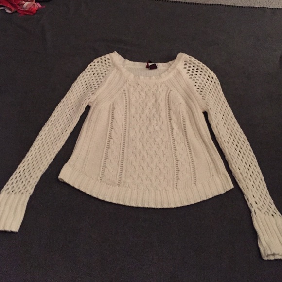 Cream crotchet sweater