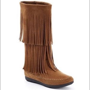 Women's fringe style boots (Indian boots)