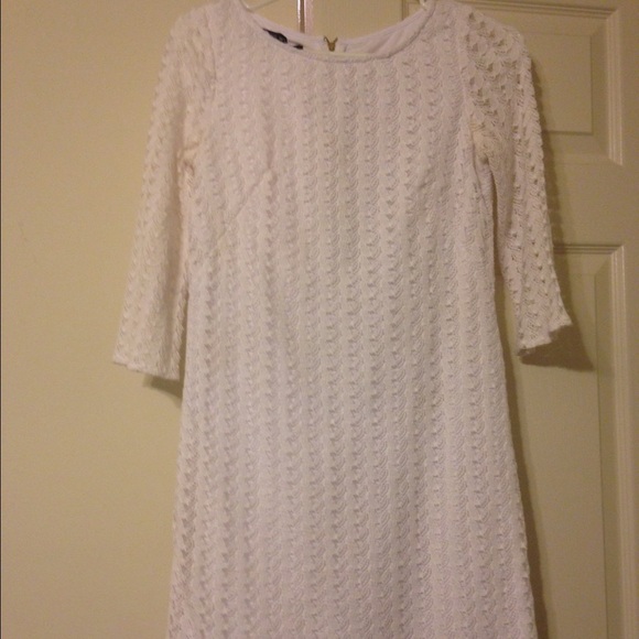 Nine West white lace dress