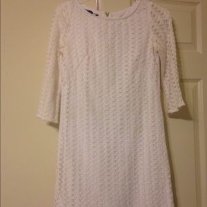 Nine West white lace dress