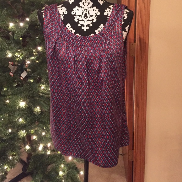Silk sleeveless blouse