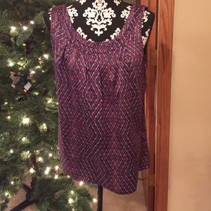 Silk sleeveless blouse