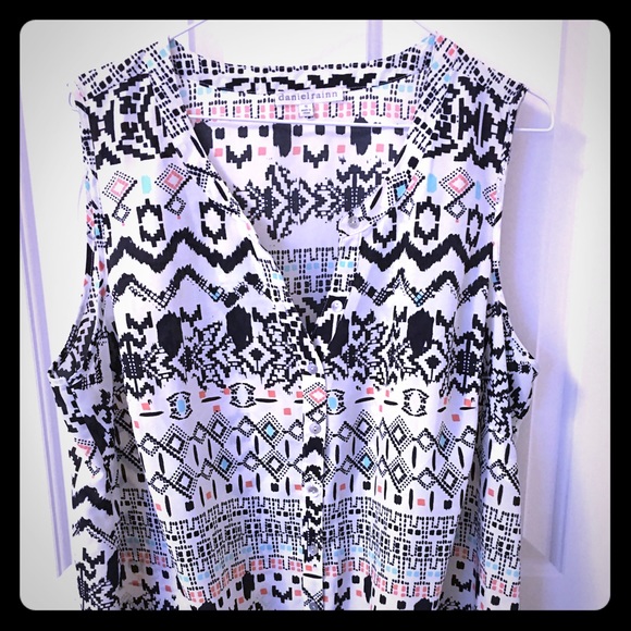 Aztec Print Top