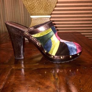 Coach Estelle ergo patchwork mules