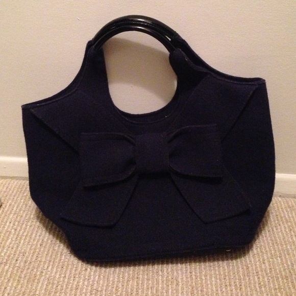 Kate Spade - navy bow purse