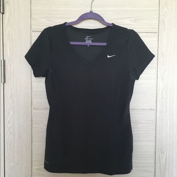 Gray Nike DRI-FIT workout shirt