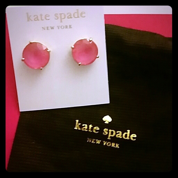 kate spade Jewelry - Kate Spade Large Pink Gumdrop Earrings