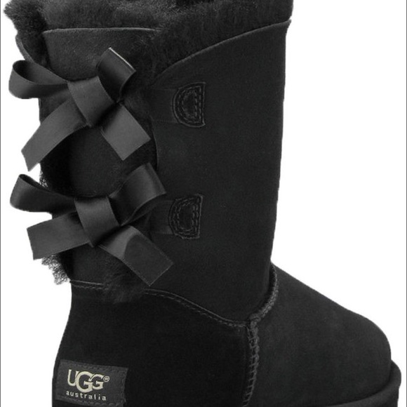 Black ugg Bailey bow boots