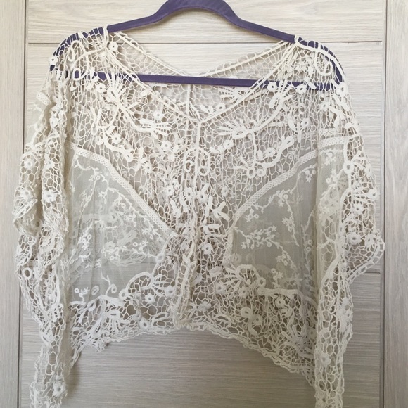 Stylish crochet poncho