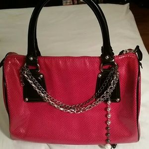 Black and red hand  bag