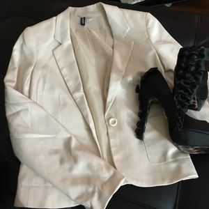 cream blazer