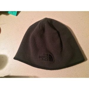 North face reversible beanie.