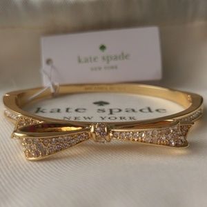 *SOLD* NWT Kate Spade Love Notes Bow Crystal Bracelet