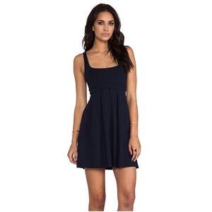 Susana Monaco tank pleat 19" black dress