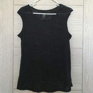 Sheer Black Workout Tee