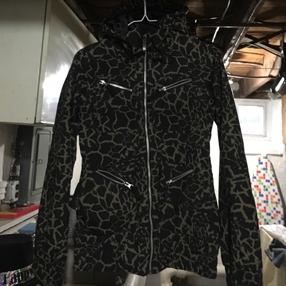 animal print snowboard jacket