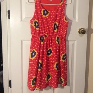 Polka dots & floral dress