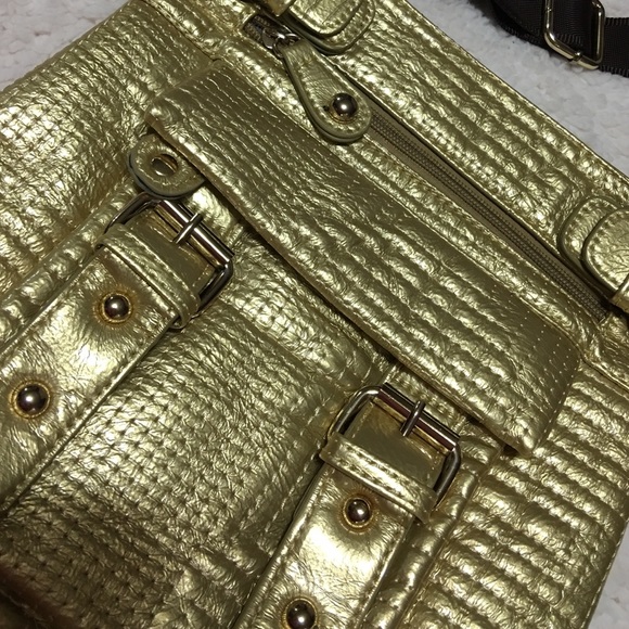 Bags Metallic Gold Crossbody Bag Poshmark