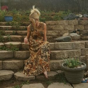 African Floral Print Dress