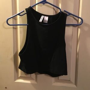 H&M Divided black crop tank top. NEVER WORN