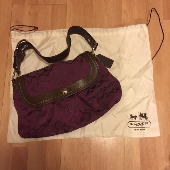Berry Color Coach Handbag