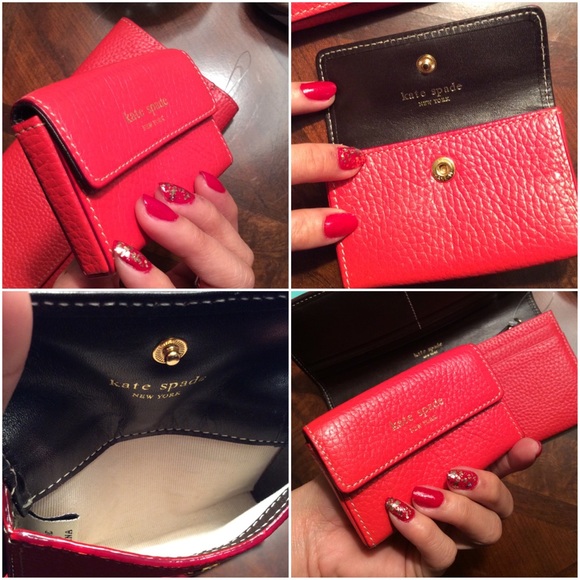 🔴SOLD🔴Auth Kate Spade Wallet with matching coin - Picture 2 of 4