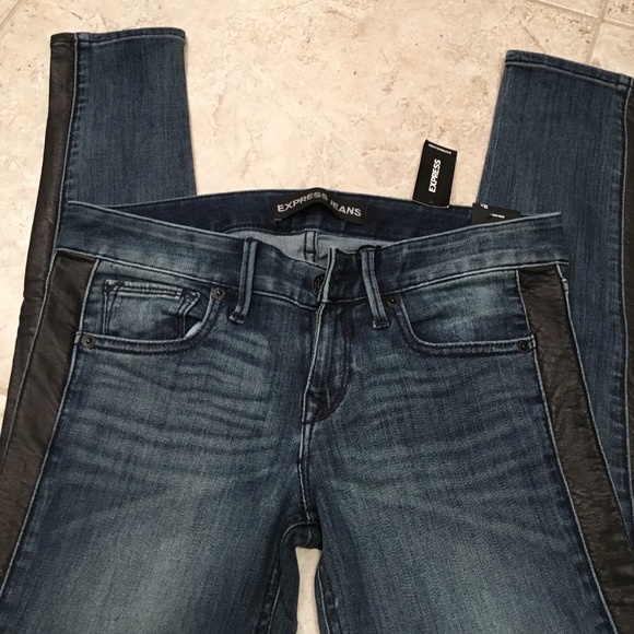 Express NWT ankle leggings, faux leather size 2R
