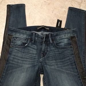 Express NWT ankle leggings, faux leather size 2R