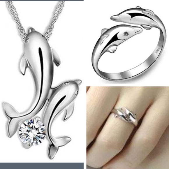 Jewelry - Dolphin Necklace & Ring❤️