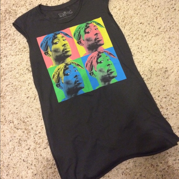 tupac cut off tee