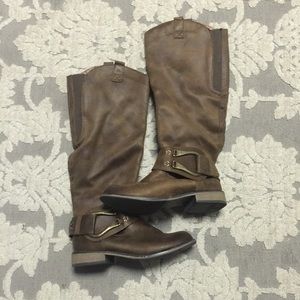 Tall brown boots
