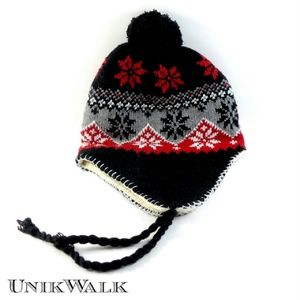 NWOT Cable-Knit Earflap Beanie Hat