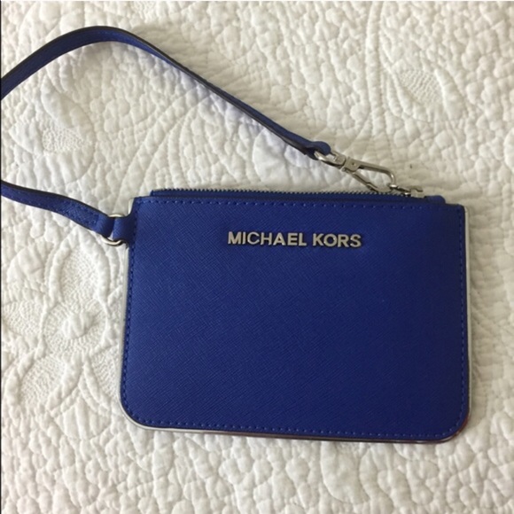 Electric blue wristlet