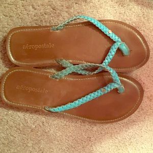 Aeropostale Wooden Flip Flops