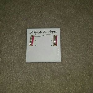 Anna & Ava pink and gold earrings