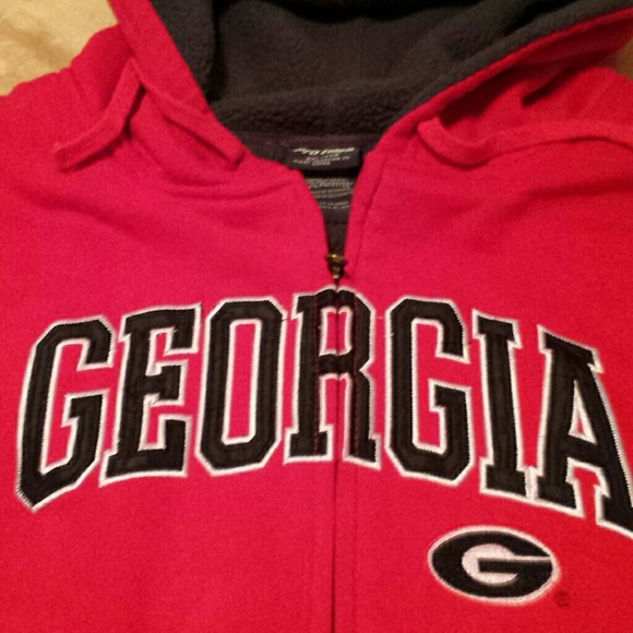 Georgia zip hoodie. Mens 2xl - Picture 2 of 4