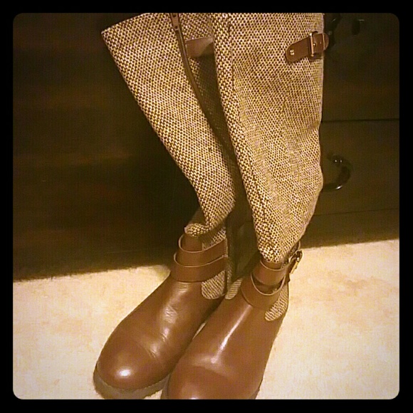 Bass tweed rider boots