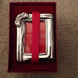Reed & Barton Strlng Ribbon Picture Frame Ornament